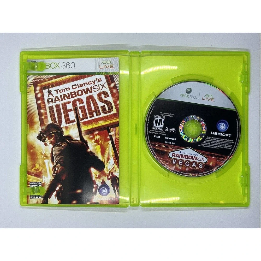 Xbox 360 Tom Clancy's Rainbow Six: Vegas Microsoft Complete CIB Tested
